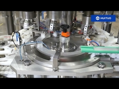 Huituo シャンプー、ハンドウォッシュ、ボディローション高速 PET プラスチック ボトル ロータリー ポンプ キャッピング マシン