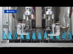 Huituo キャップエレベーターとアンスクランブラーを備えた化粧品用自動追従キャッピング機