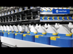 高酸性トイレ洗浄剤用自動防食リニア流量計充填機