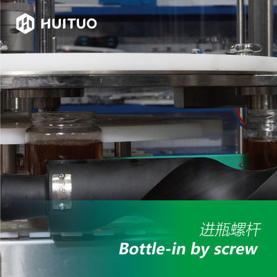 スナップまたはプラスチックねじを離れた最後のねじれのための自動回転式びんのおおう機械