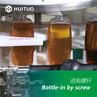 食糧化学工業のためのフル オートのプラスチック不規則な容器のびんのシーリング機械