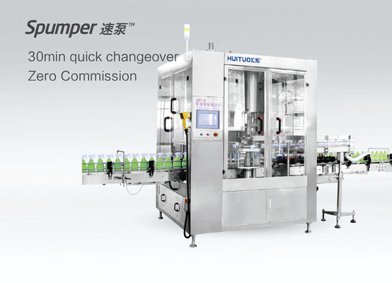 7200の容器/時間のプラスチックびんのおおう機械