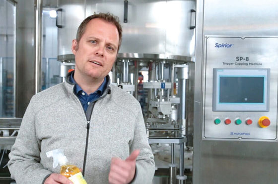 回転式おおう機械を包む毎日の化学プラスチックびん