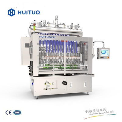 Huituoのペットおよびガラス容器のための液体のびんピストン充填機
