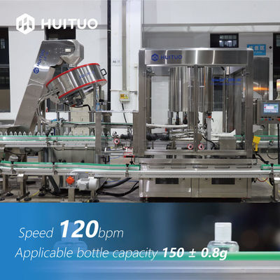 おおう機械高速の出版物の自動プラスチックびんの回転式ねじ
